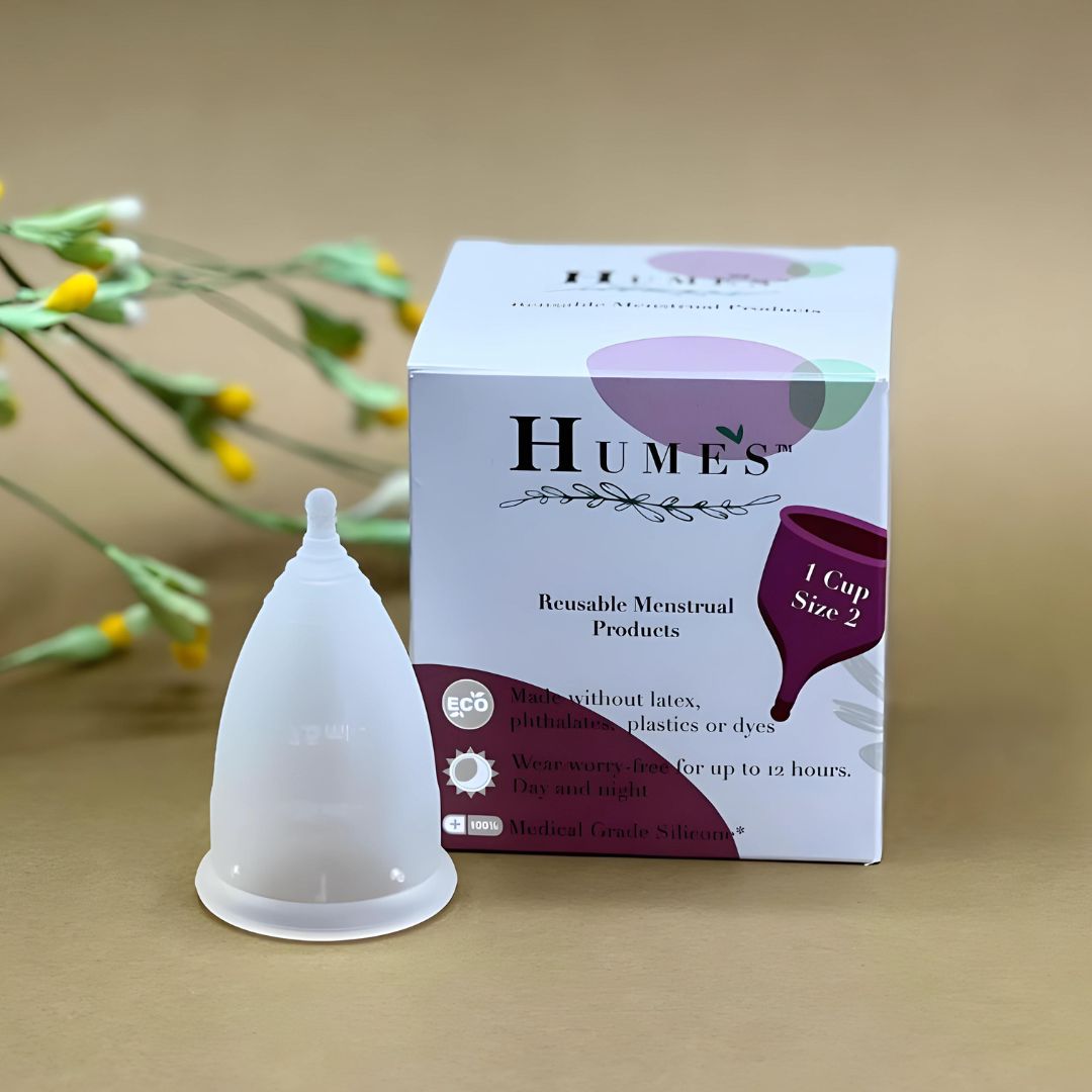 Light Flow Bundle – Hume’s Menstrual Cup Size 2 with Pouch and Instructions