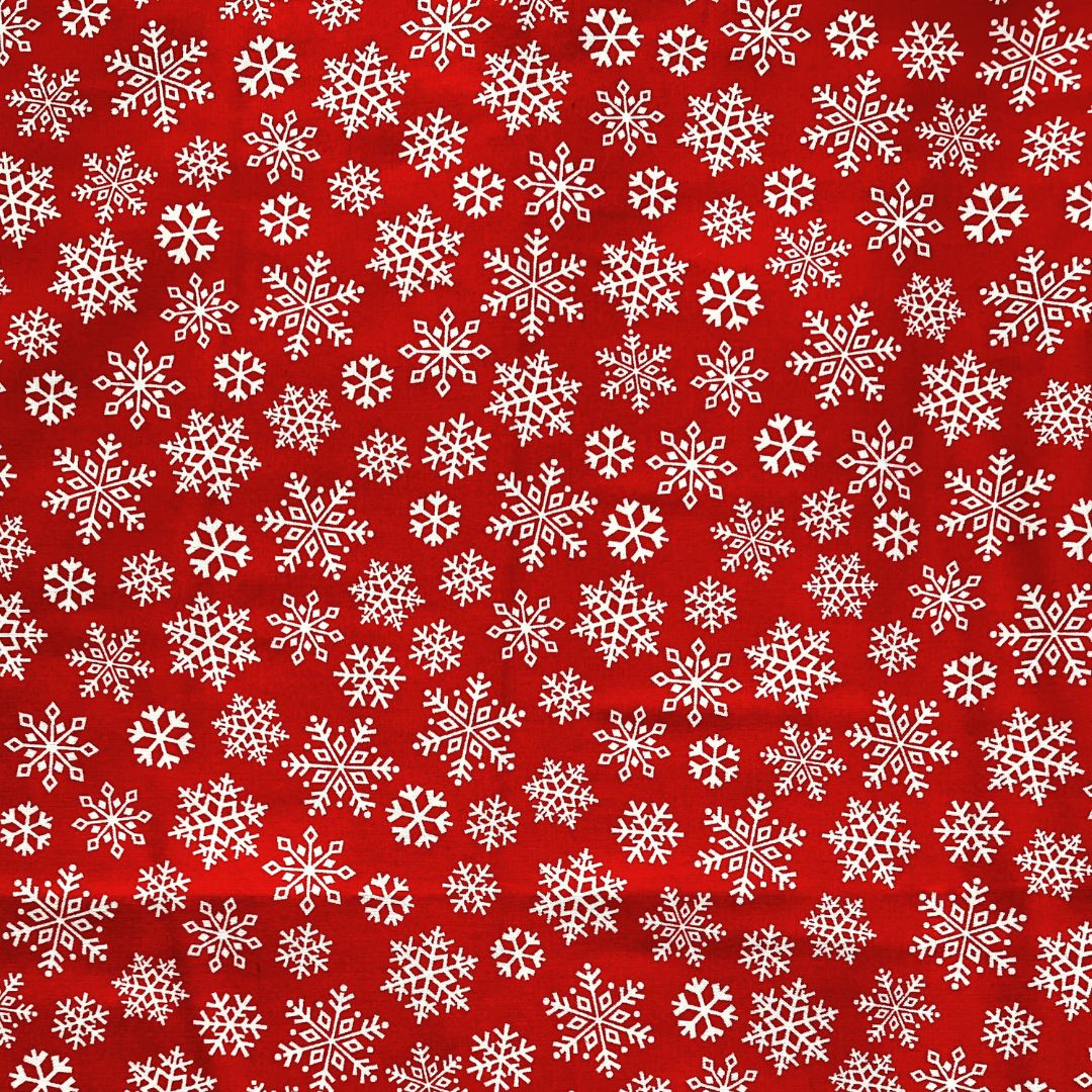 Hume’s Teen Period Cloth Pad – Red Snowflake