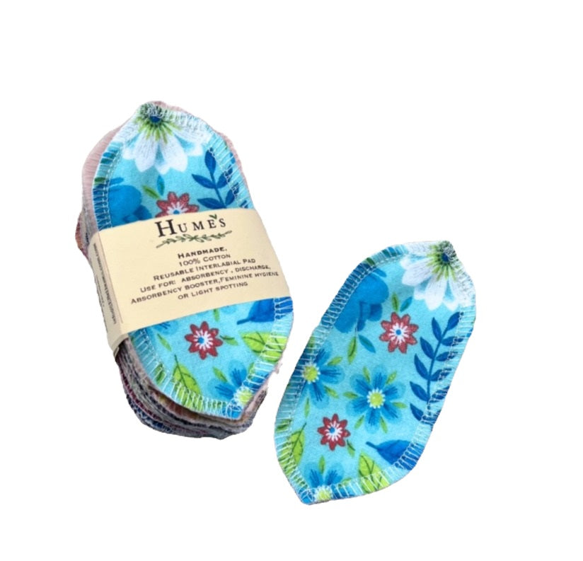 Almohadillas Interlabiales de Hume’s – Diseño Floral (Paquete de 15)