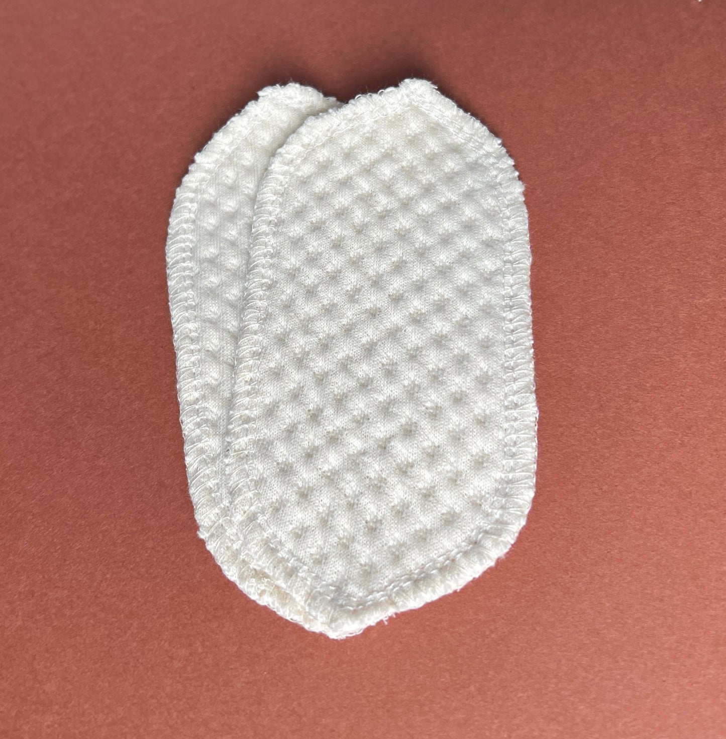 Organic Cotton Interlabial Pads, Leaf Shape Reusable Panty Protectors – Pack of 7