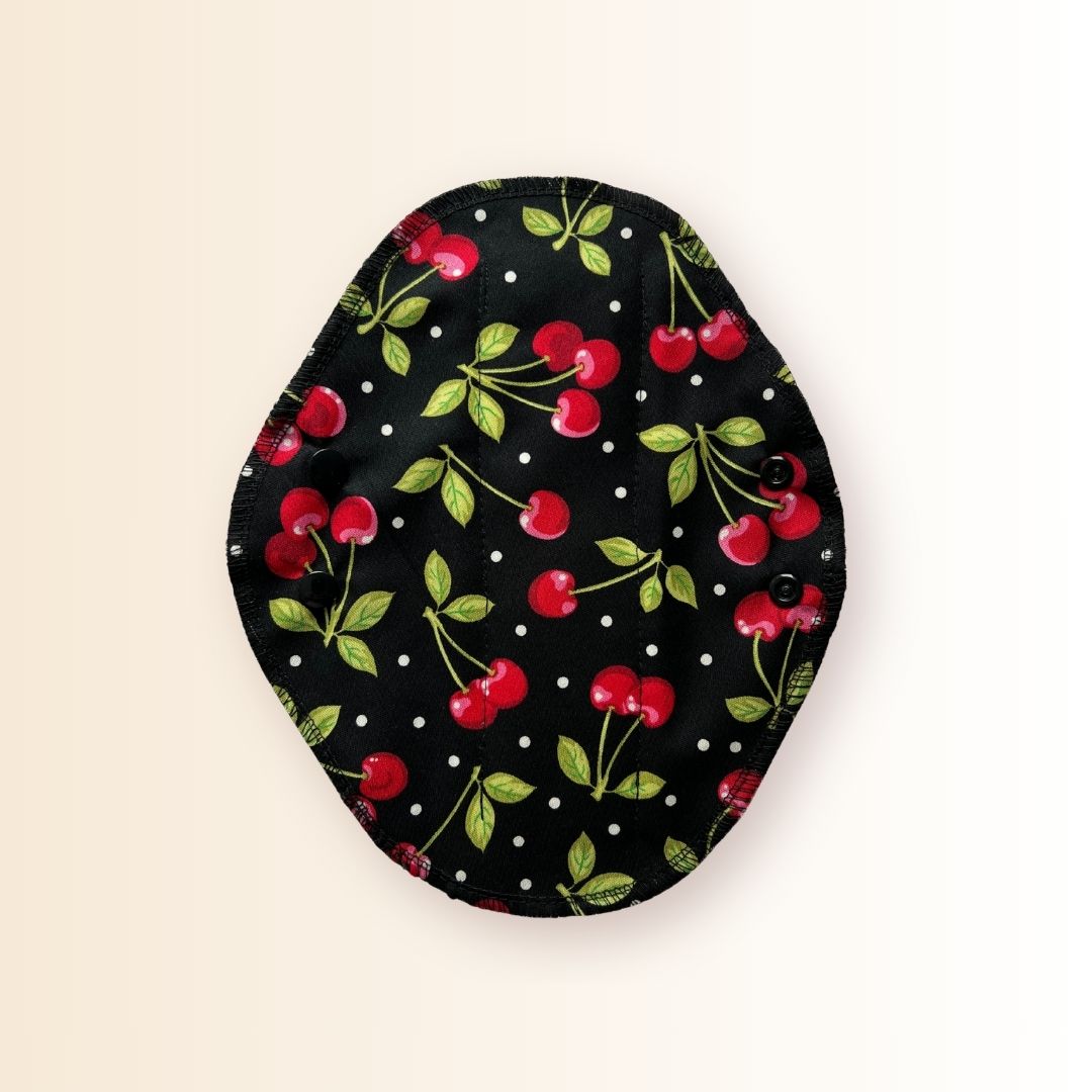 Cherry reusable day pad cloth period pad from Hume’s Period Care