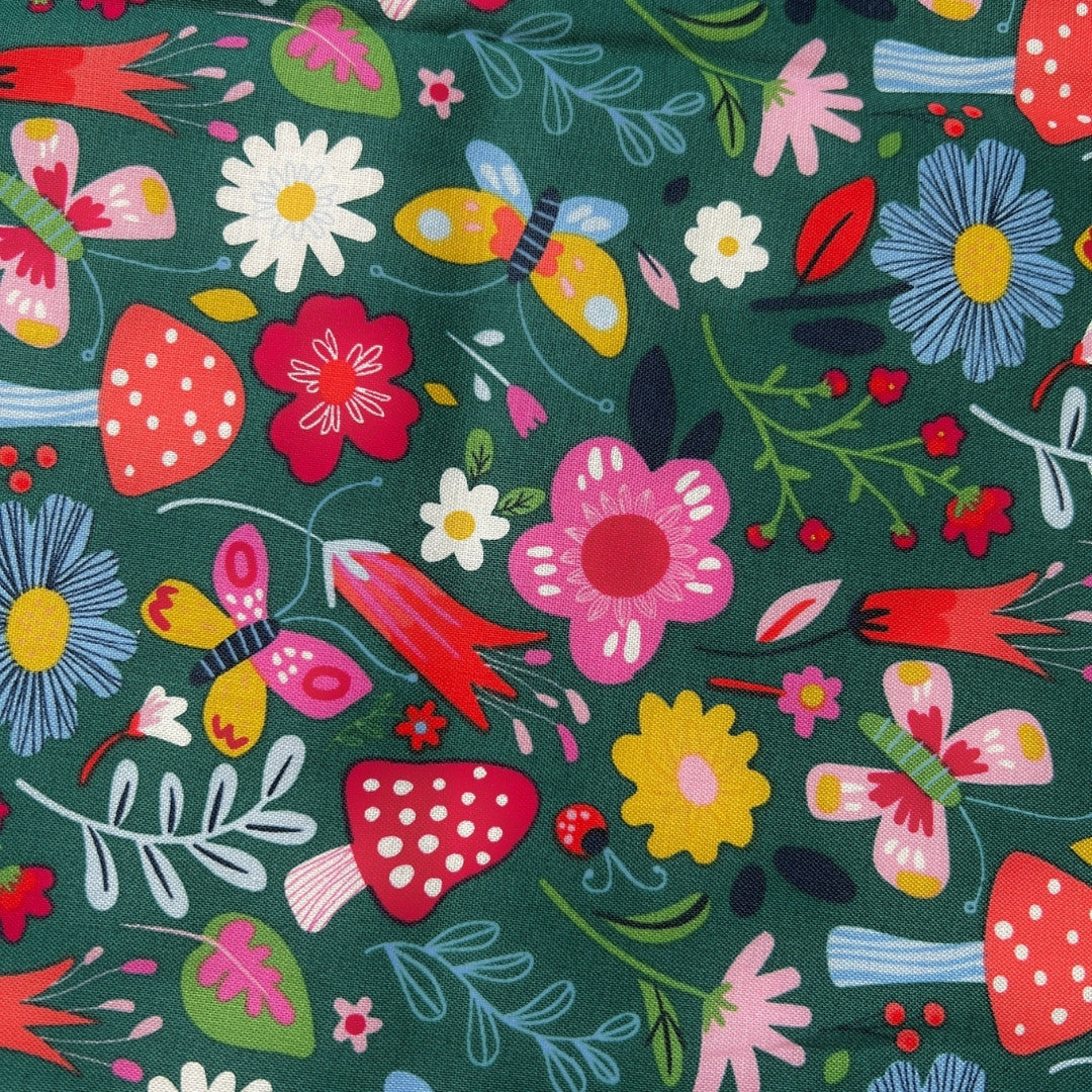 Reusable cloth pad in Colorful Garden print from Hume’s Period Care.