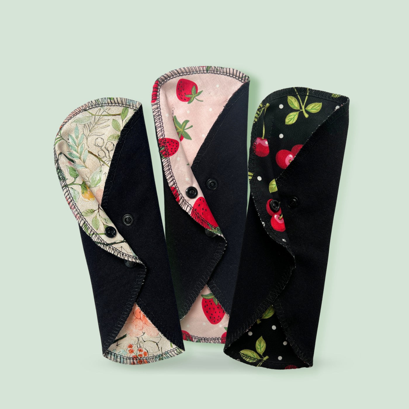 Reusable organic cotton day pads for comfortable everyday period care by Hume’s Period Care.